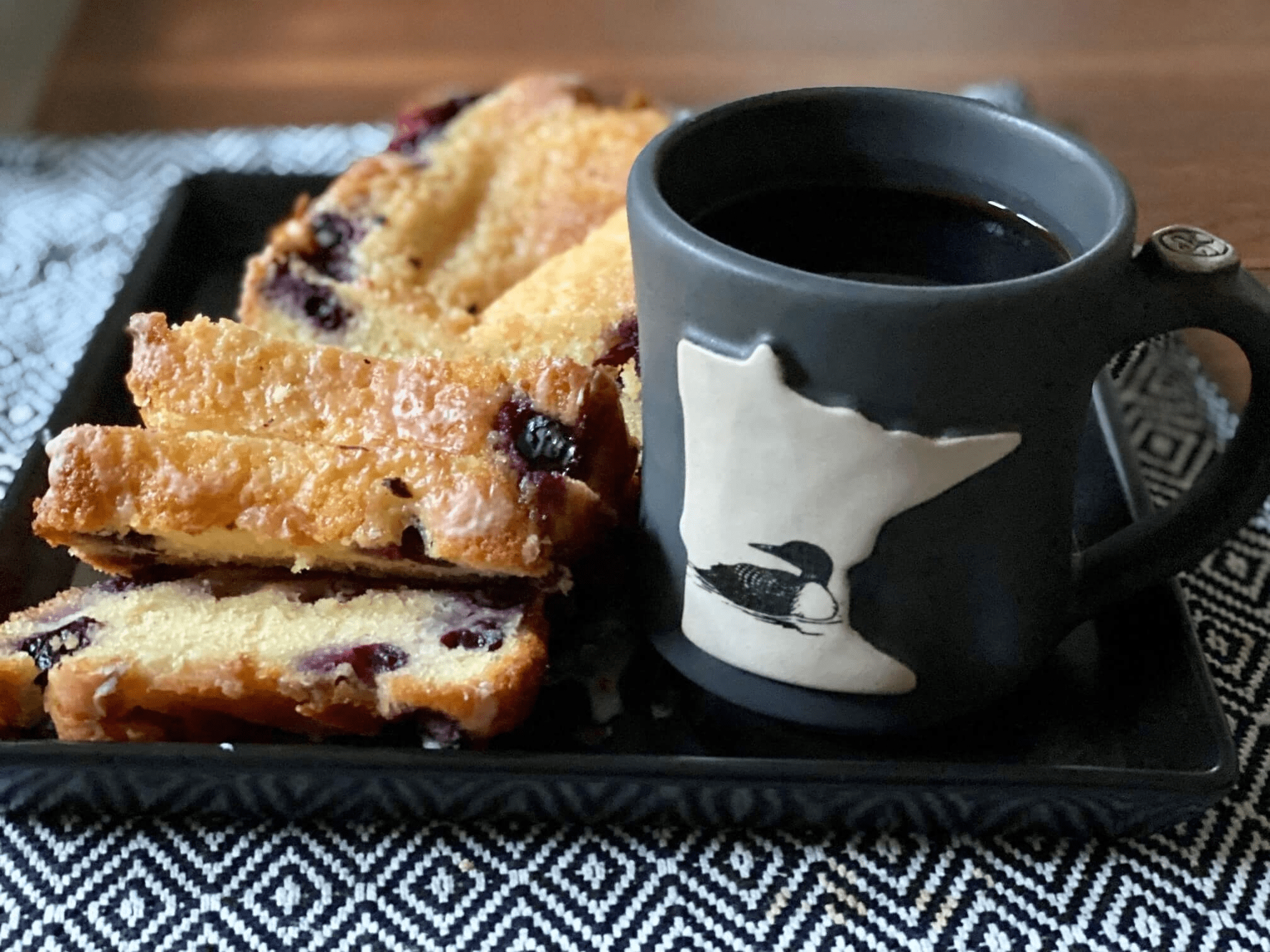 Blueberry, Lemon & Almond Cake - Peace Coffee