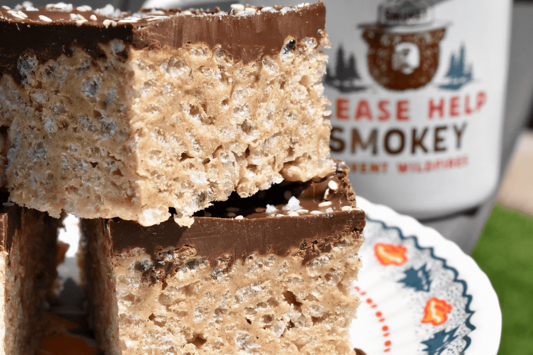 Salty Tahini Rice Crispy Bars - Peace Coffee