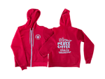 Red Zip Up Peace Coffee MN Hoody - Peace Coffee